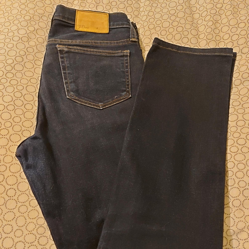 J. CREW matchstick jeans in dark blue wash
